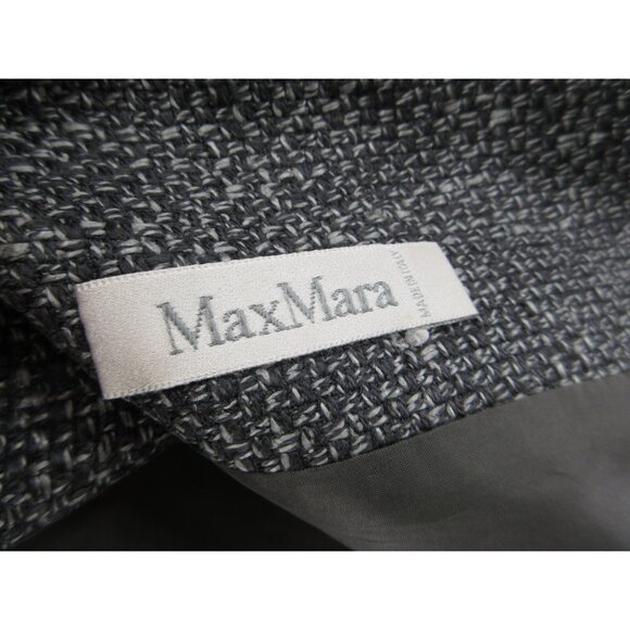 Max Mara Jacket 6 Silk Wool Tweed Blazer Button Up Career Italy * - Picture 9 of 13